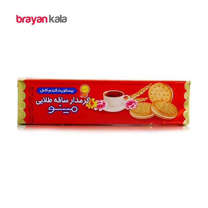 عکس اصلی بیسکویت کرمدار ساقه طلائی مینو